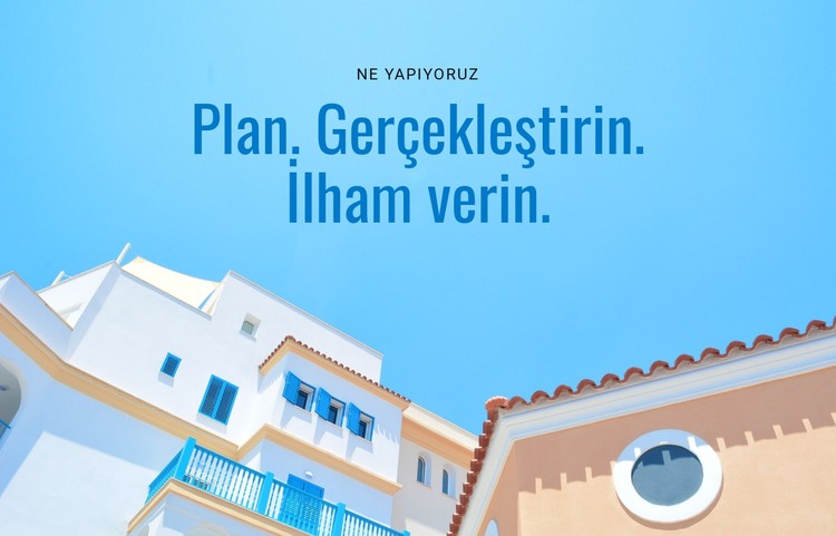 Planlayın, gerçekleştirin, ilham verin CSS Şablonu