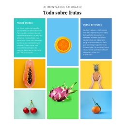 Creador De Sitios Web Premium Para Todo Sobre Frutas