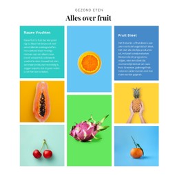 Alles Over Fruit CSS-Sjabloon Voor Tabellen
