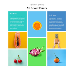 All About Fruits - Beautiful Website Design