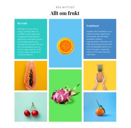 Allt Om Frukt Tabell CSS-Mall