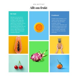 Allt Om Frukt - Nedladdning Av HTML-Mall