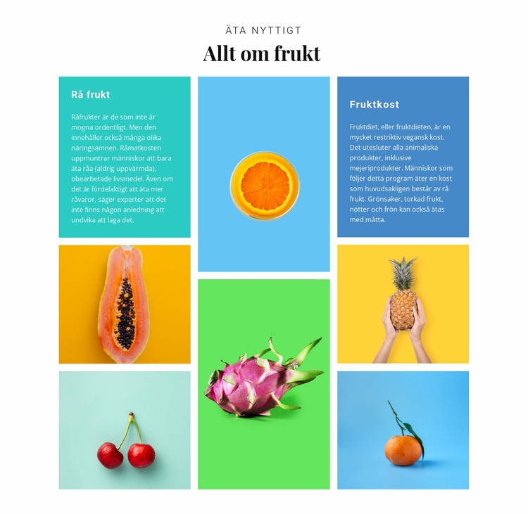 Allt om frukt WordPress -tema