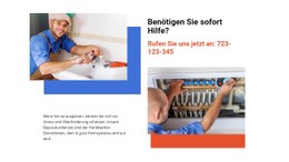 Bad Und Elektrische Reparatur Vorlage Für Eine Einzelne Seite