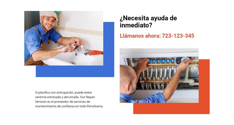 Reparación de baños y electricidad Diseño de páginas web