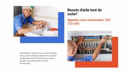 Page De Destination Premium Pour Salle De Bain Et Réparation Électrique