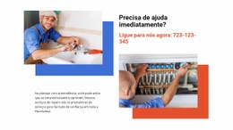 Página De Destino Premium Para Casa De Banho E Conserto Elétrico