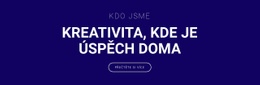 Kreativita Je Tam, Kde Je Úspěch – Webová Šablona HTML