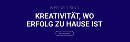 Kreativität Ist Dort, Wo Erfolg Ist - HTML5-Vorlage Für Eine Seite