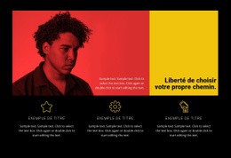 Liberté De Choisir Votre Chemin – Modèle De Site Web Personnel