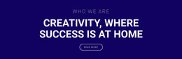 Creativity Is Where Success Is - Html Code Online