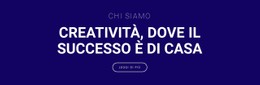 La Creatività È Dove Sta Il Successo Modello Di Pagina Di Destinazione