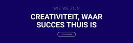 Creativiteit Is Waar Succes Is - WordPress-Thema Slepen En Neerzetten