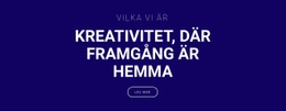 Kreativitet Är Där Framgång Är - Webbplatsmallar