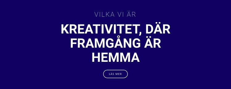 Kreativitet är där framgång är Mall