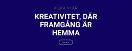 Kreativitet Är Där Framgång Är - Dra Och Släpp WordPress-Tema