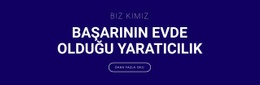 Yaratıcılık, Başarının Olduğu Yerdir - Tek Sayfalı HTML5 Şablonu