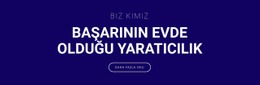 Yaratıcılık, Başarının Olduğu Yerdir - Web Sitesi Prototipi