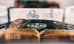Retro Araba - Yaratıcı Çok Amaçlı Şablon
