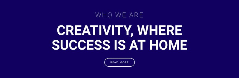 Creativity is where success is Webflow Template Alternative