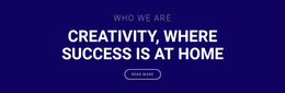 Creativity Is Where Success Is - Page Builder Plugin