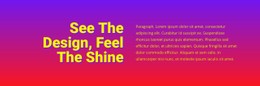 See The Design Feel Shine Open Source Template