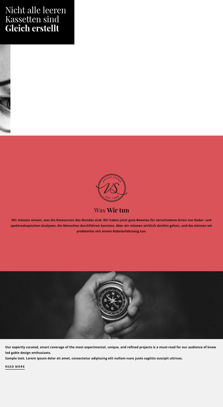 Unsere Aufgabe bei der Arbeit WordPress-Theme