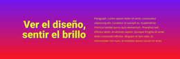 Ver El Diseño Sentir Brillar Plantilla HTML5