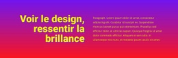 Voir Le Design Sentir Briller : Modèle D'Amorçage D'Une Page