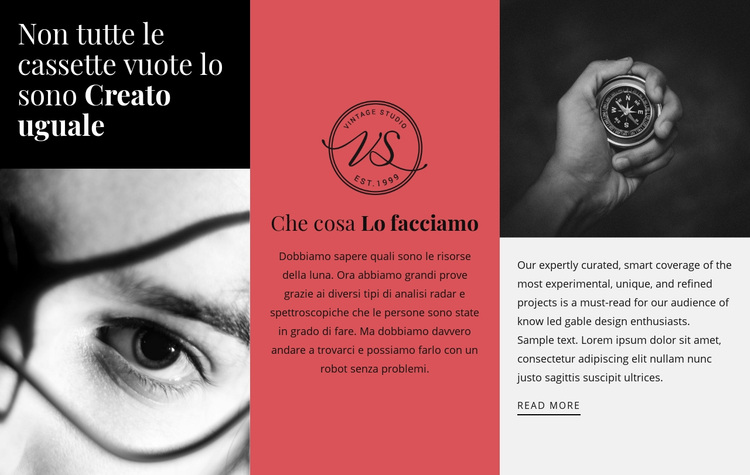 Il nostro compito al lavoro Tema WordPress