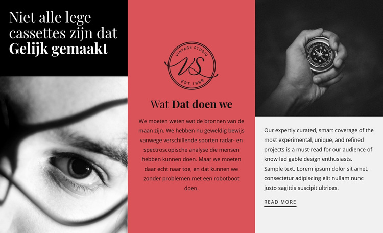 Onze taak op het werk WordPress-thema