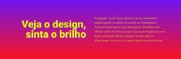 Veja O Design Brilhar - Inspiração Para O Design Do Site