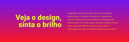 Veja O Design Brilhar - Modelo De Página De Destino