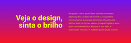 Veja O Design Brilhar - Funcionalidade Do Tema WordPress