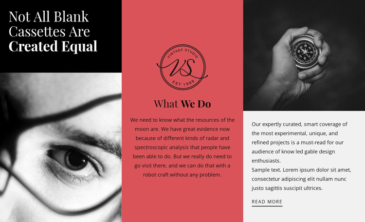 Our task at work Website Template