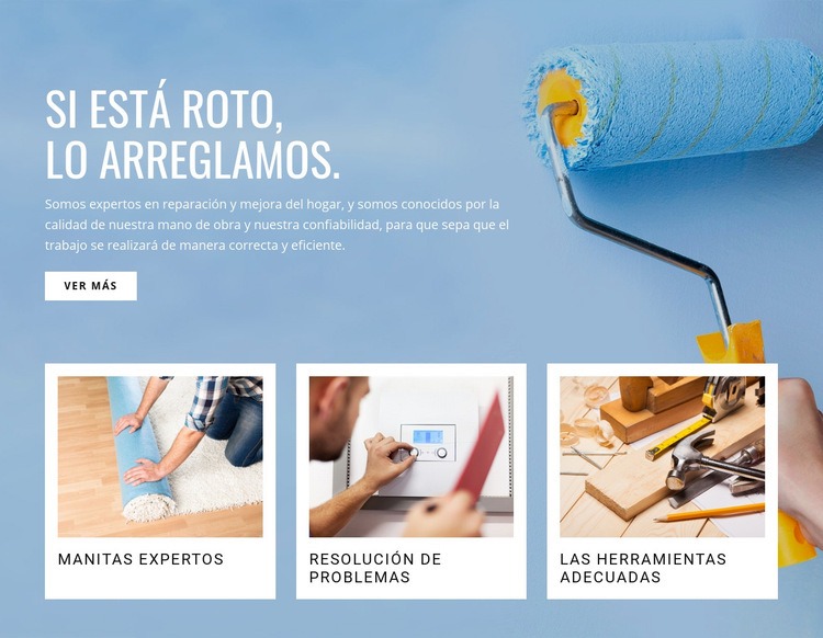 Reparar paneles de yeso y terminar Diseño de páginas web