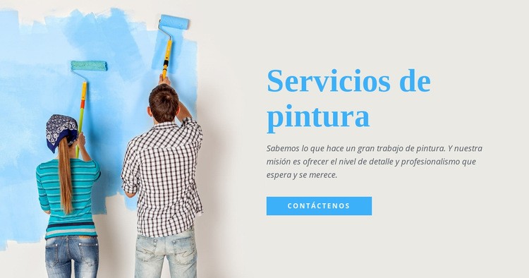 Servicios de pintura de interiores Creador de sitios web HTML