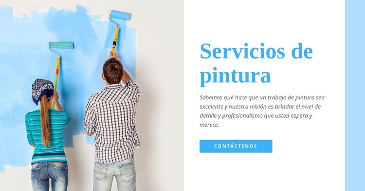 Servicios de pintura de interiores Plantilla HTML