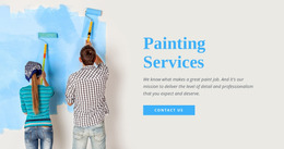 Interior Painting Services - Design HTML Page Online