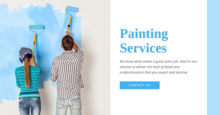 Interior painting services HTML5 Template