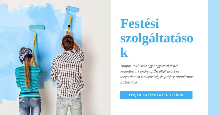 Belső festési szolgáltatások WordPress Téma