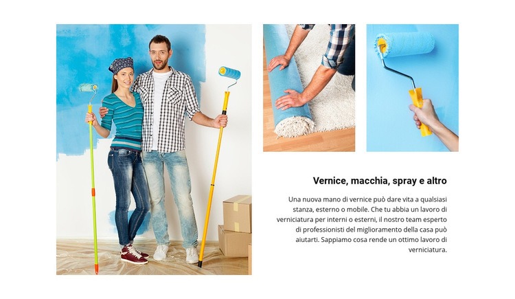 Suggerimenti per la pittura interna Modelli di Website Builder