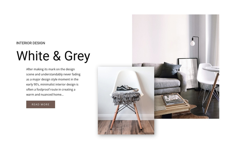 Scandinavian style One Page Template