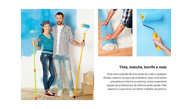 Dicas de pintura de interiores Landing Page