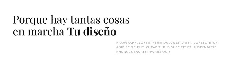 Encabezado y texto gris Plantilla CSS