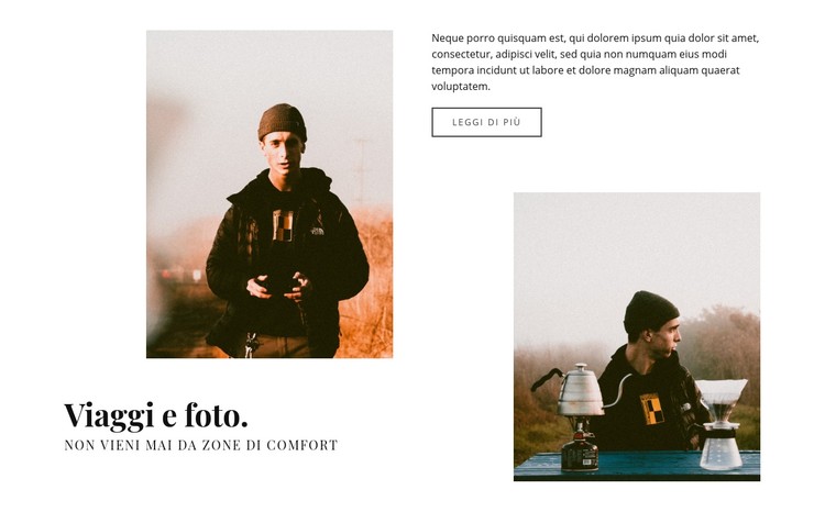 Tour fotografici di viaggio Modello CSS