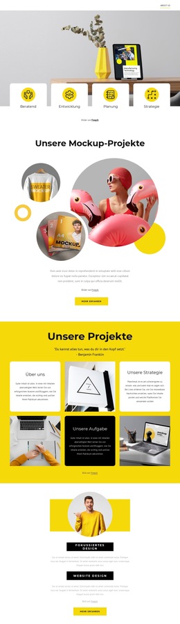Design- Und Branding-Studio – Fertiges Website-Design