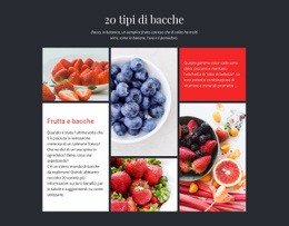 Mockup Del Sito Web Per Frutta E Bacche