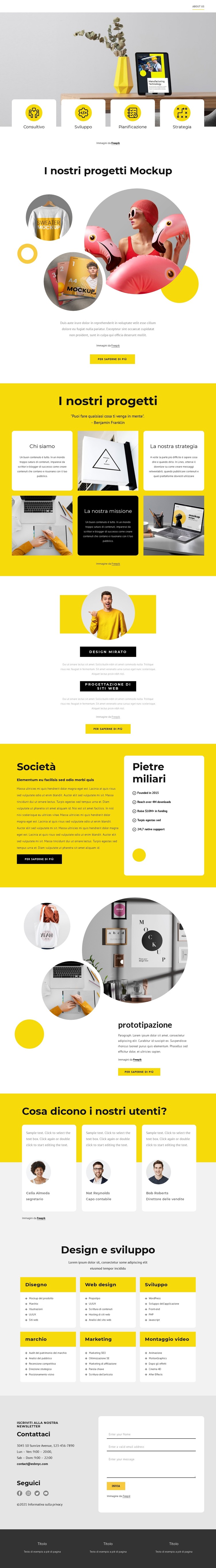 Studio di design e branding Modello CSS