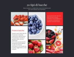 Frutta E Bacche - Modello Di Pagina HTML5